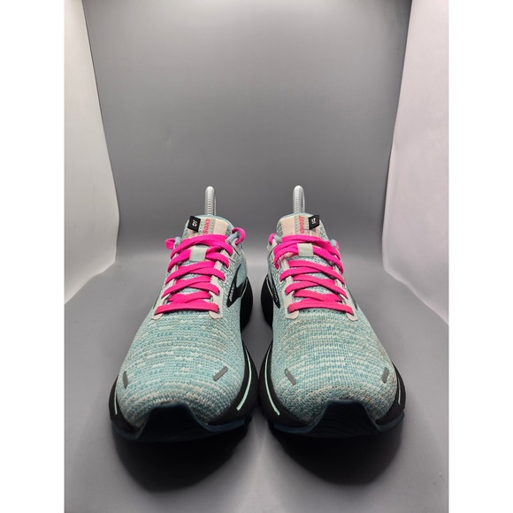 Brooks Ghost 14 Women's Running Shoes Size‎ 7 Teal Pink Running Walking Training - Picture 2 of 9